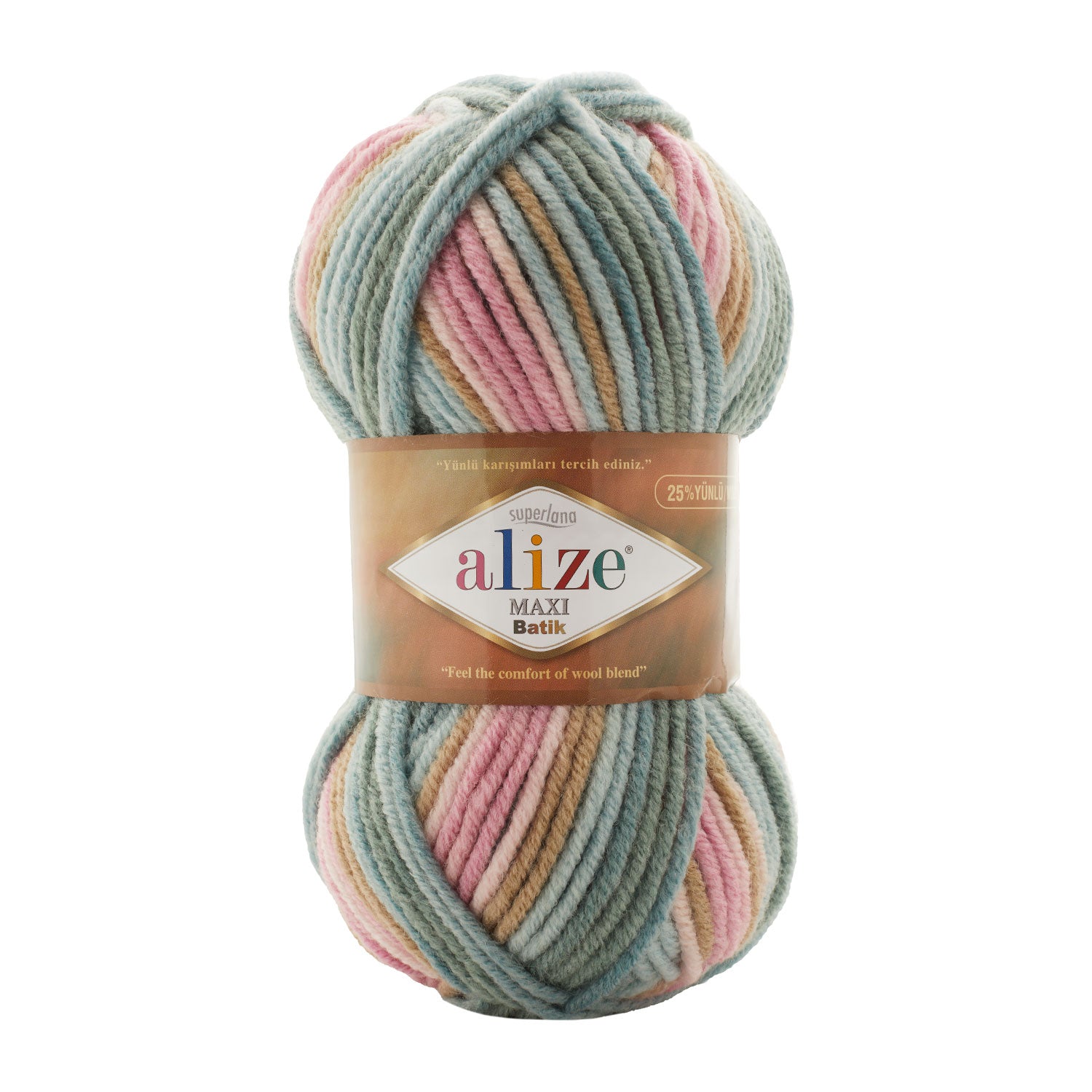 ACRY/WOOL YARN:100Gx5(500GRM) (ALIZE/MAXI BATIK)
