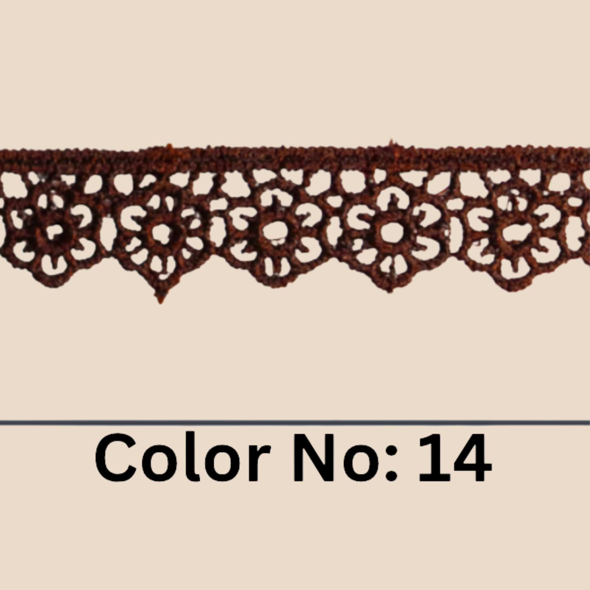 Floral Guipure Lace Trim – 1.5CM x 10M (M-1)