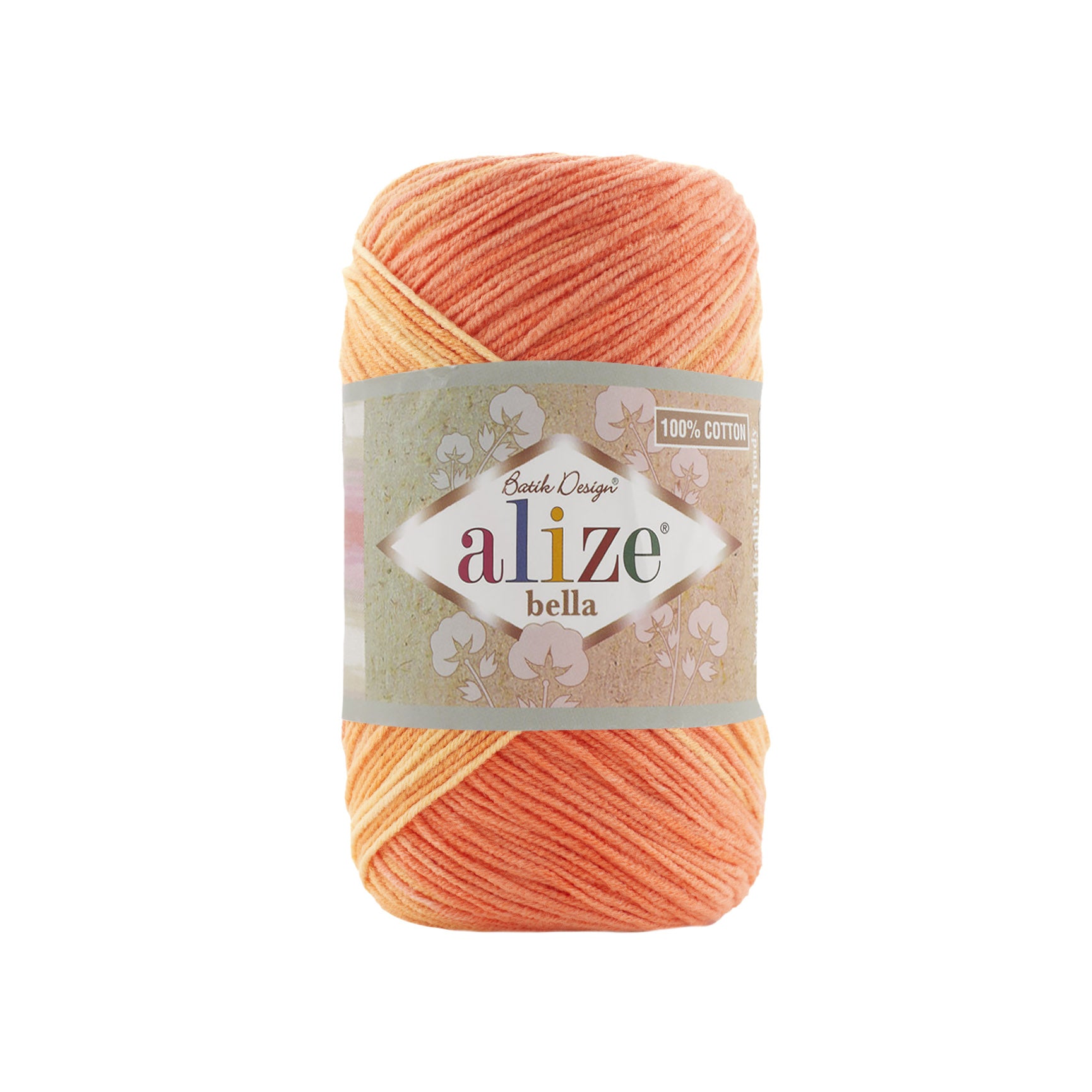 COTTON YARN:100GRx50GR (ALIZE/BELLA BATIK)
