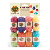 Lion Brand Bonbons Mini Yarn Pack – 10 g – Pack of 8 (LION/BONBONS)