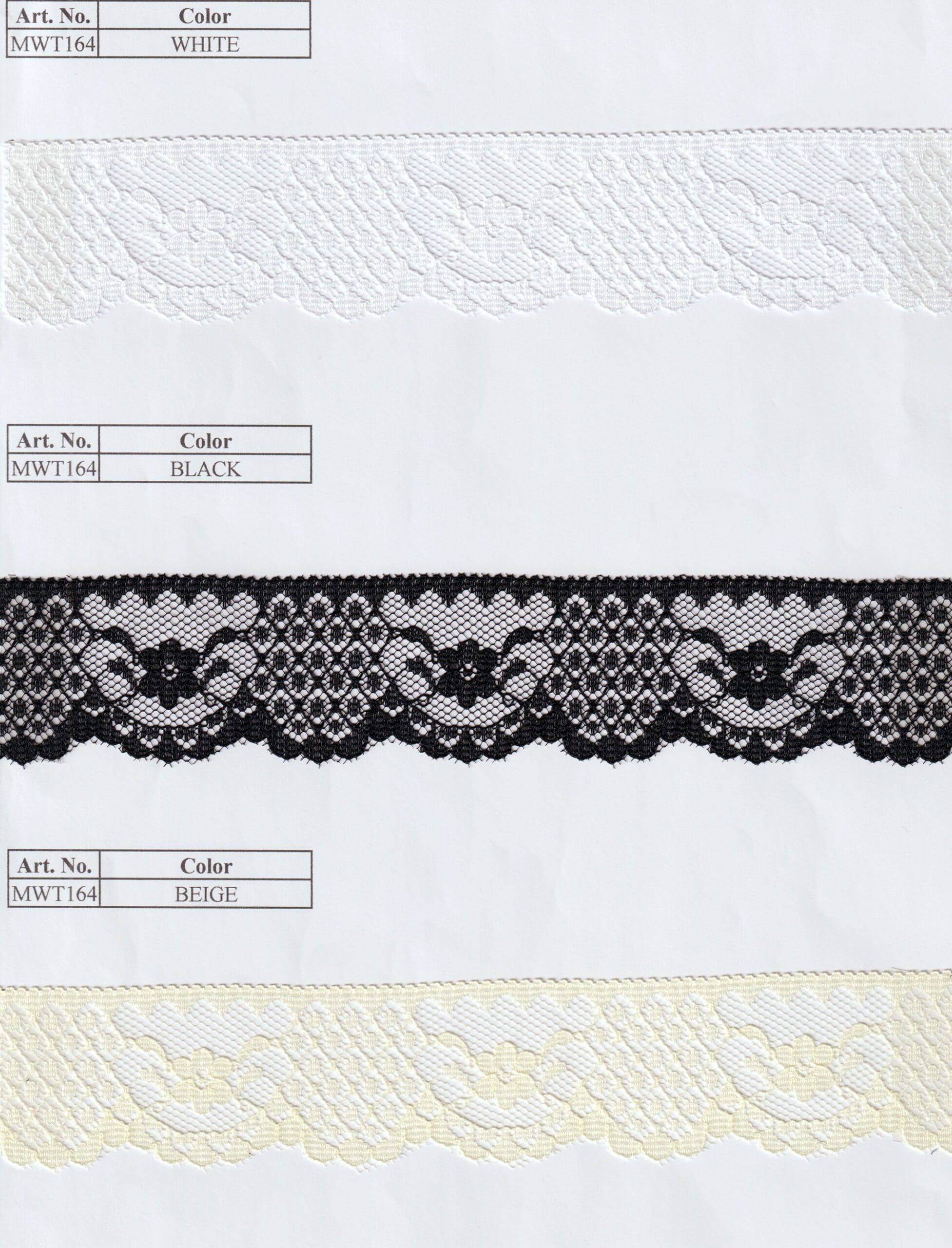 RASCHEL LACE:3CMx144YD (MWT164)