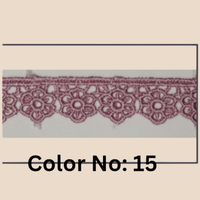 Floral Guipure Lace Trim – 1.5CM x 10M (M-1)