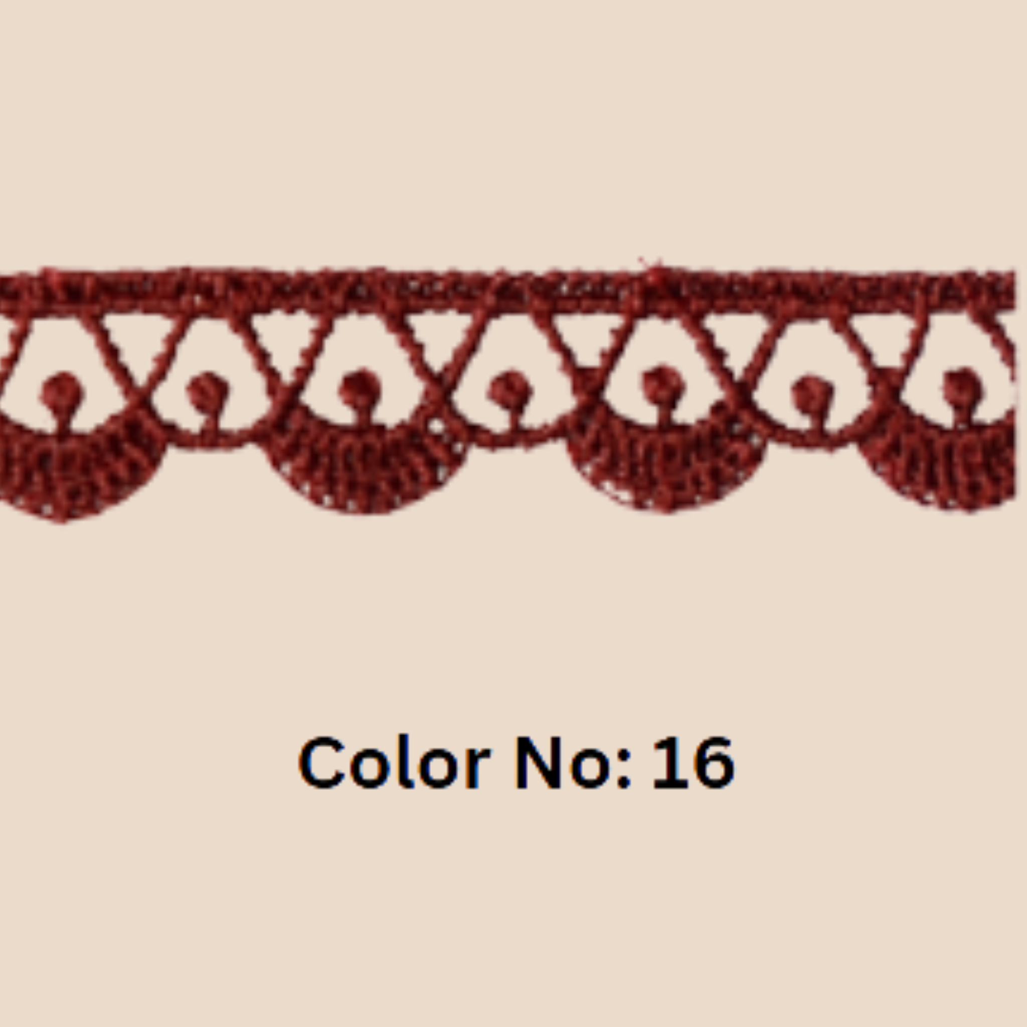 Guipure Lace Trimming – 0.5CM x 10MTR M-2 (M2)
