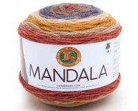 Lion Brand Mandala Acrylic Yarn – 150 g – Pack of 3 (LION/MANDALA)