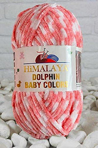Himalaya Dolphin Baby Colors Polyester Yarn – 100 g – Pack of 5 (HIM/DOLPHIN BABY-COL)