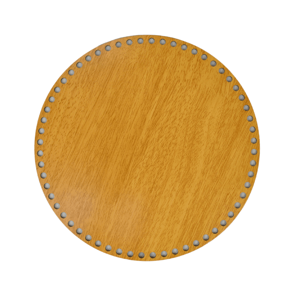 ROUND CARVING DK.WOOD (SH/ROUND-DW-30X30)