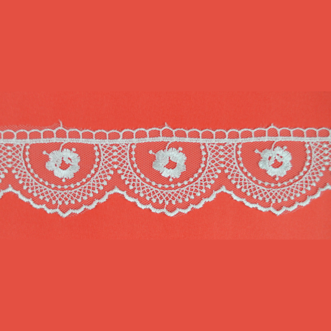 GLOSSY TULLE LACE:4CMx12MTR (88E1010)