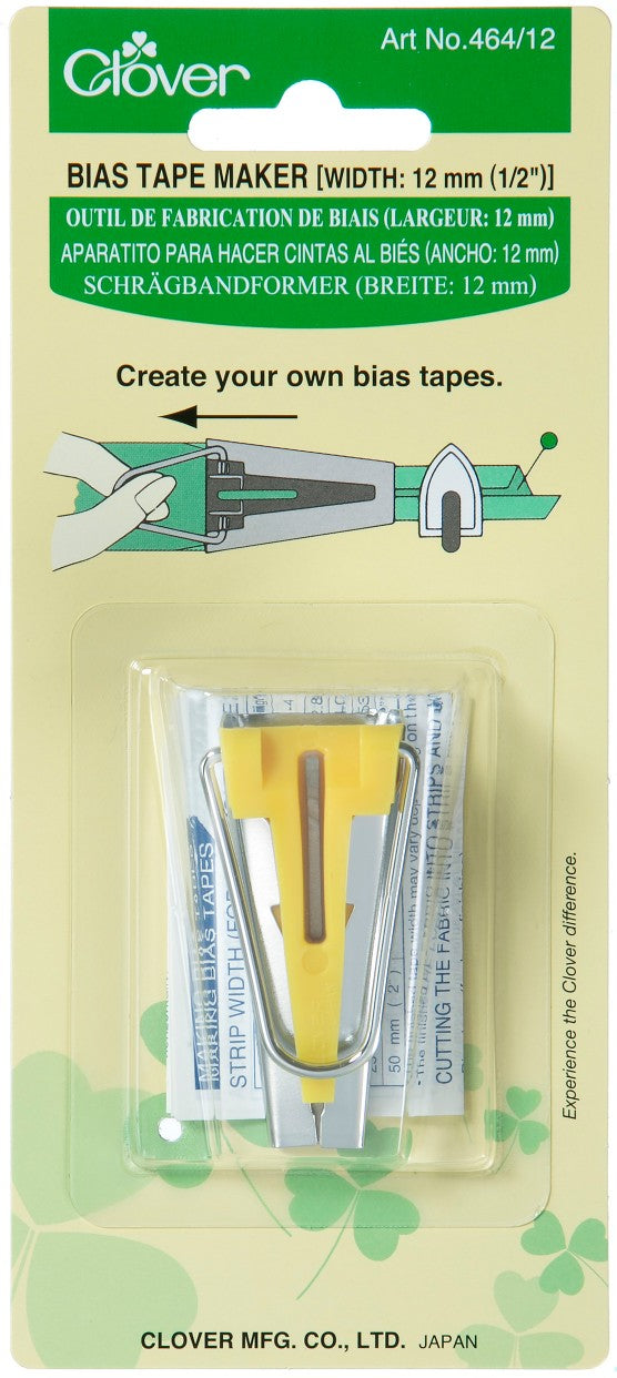 BIAS TAPE MAKER:12MM:3PC/BOX (464/12-BOX)