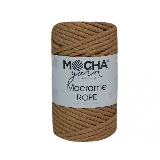 MACRAME ROPE:3PLY:250GRM~40MTR (MOCHA/ROPE)