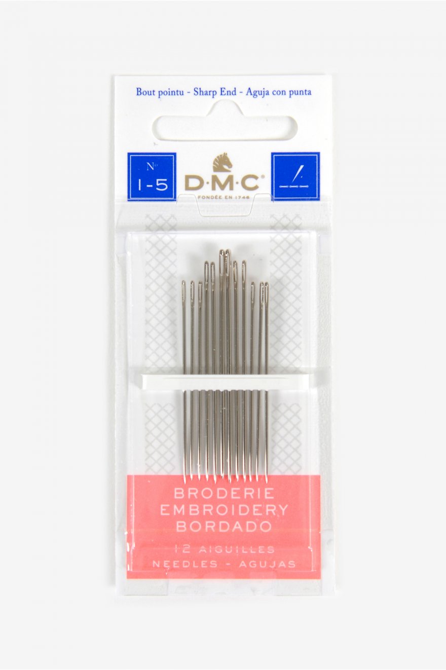 EMB.NEEDLES:12PC#1-5 (CRD/1765/1)