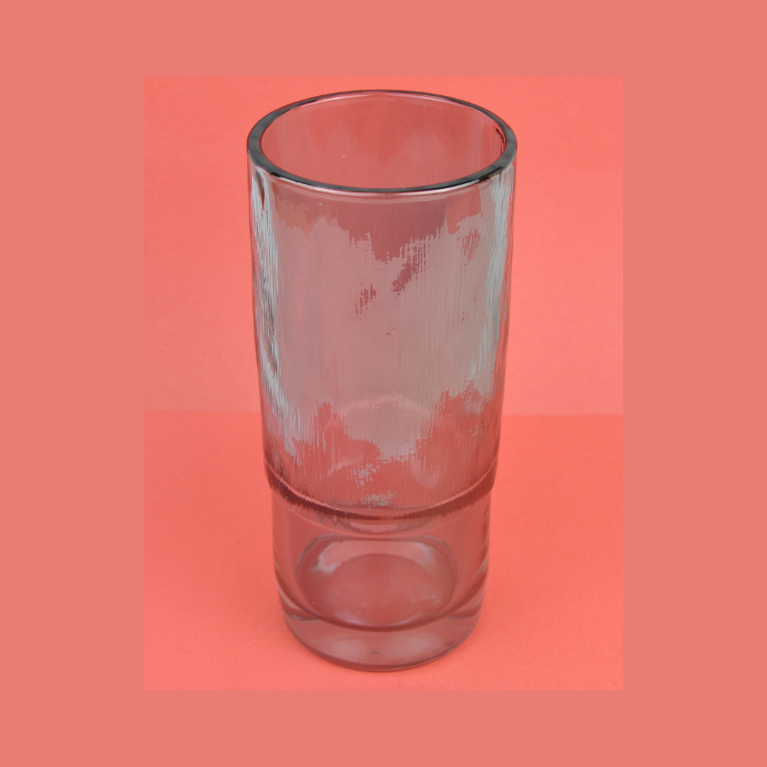 GLASS VASE:10*22.5CM (200425-2CWDUH)