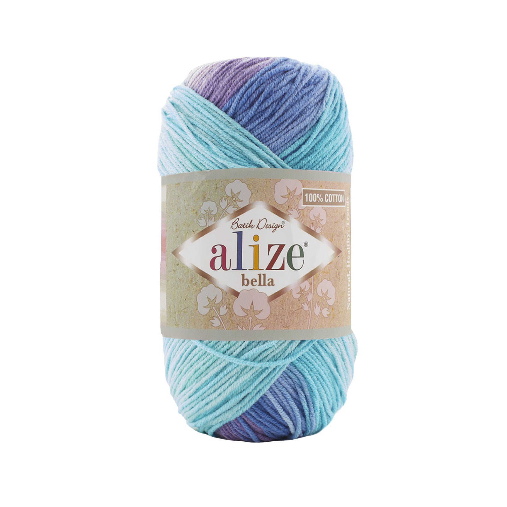 COTTON YARN:100GRx50GR (ALIZE/BELLA BATIK)
