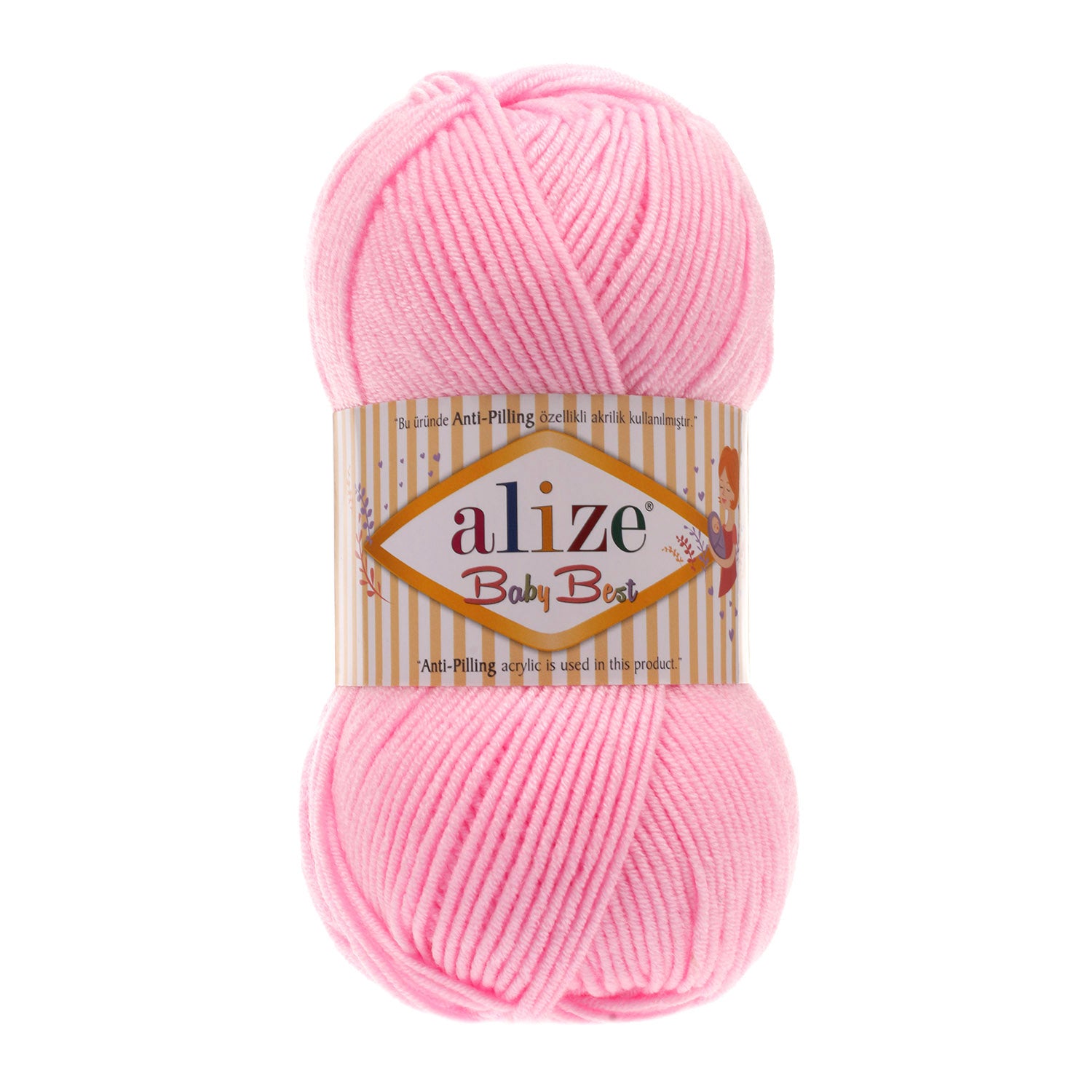 ACRY.YARN:100GRx5BL (500GR) (ALIZE/BABY BEST)