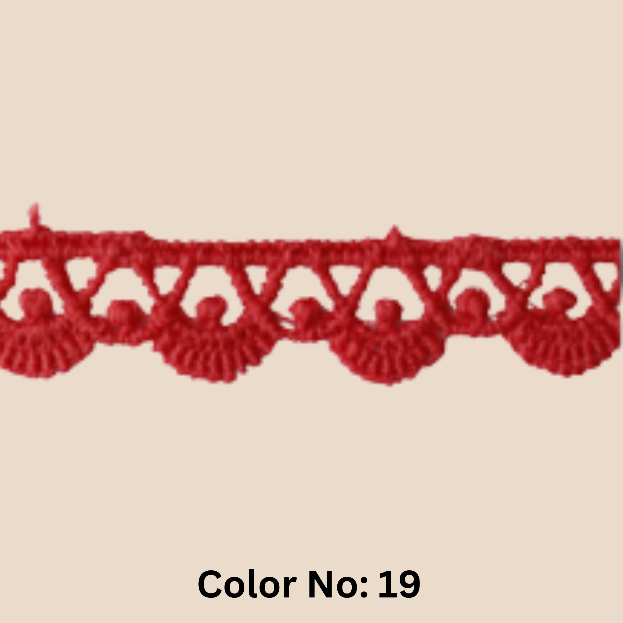 Guipure Lace Trimming – 0.5CM x 10MTR M-2 (M2)