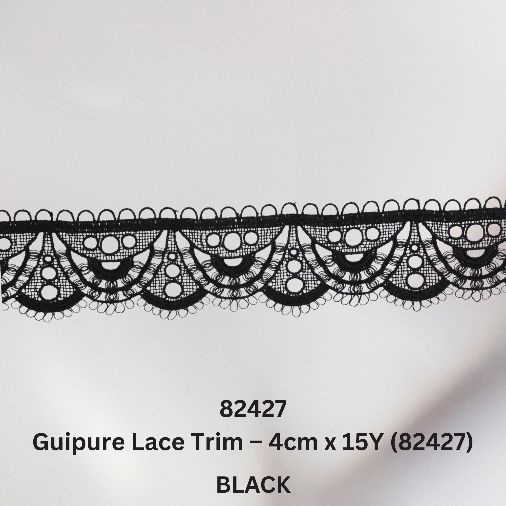 Guipure Lace Trim – 4cm x 15Y (82427)