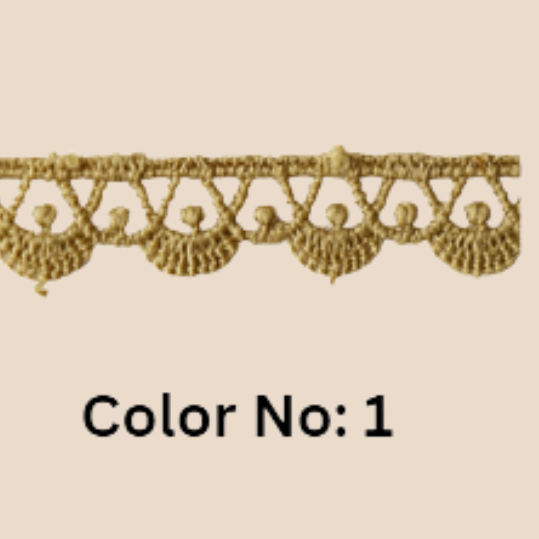 Guipure Lace Trimming – 0.5CM x 10MTR M-2 (M2)