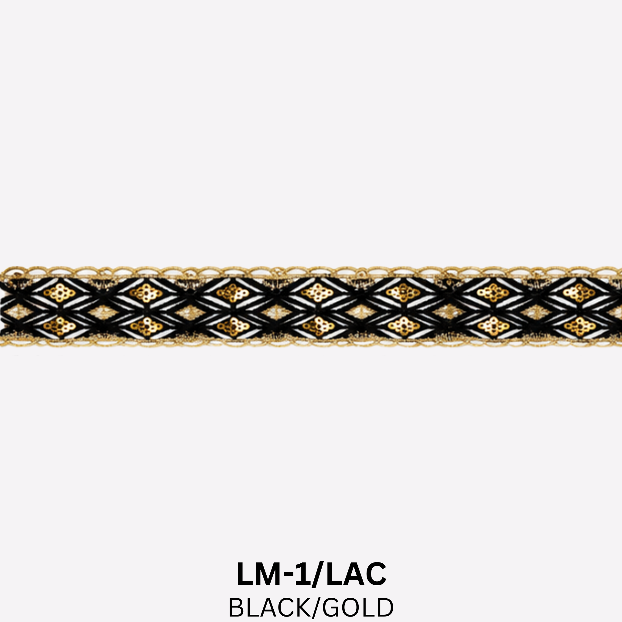 Luxury Sequin Lace Trim 4 Colorways | 4cm x 10 Yards Geometric Design – LM-1/LAC