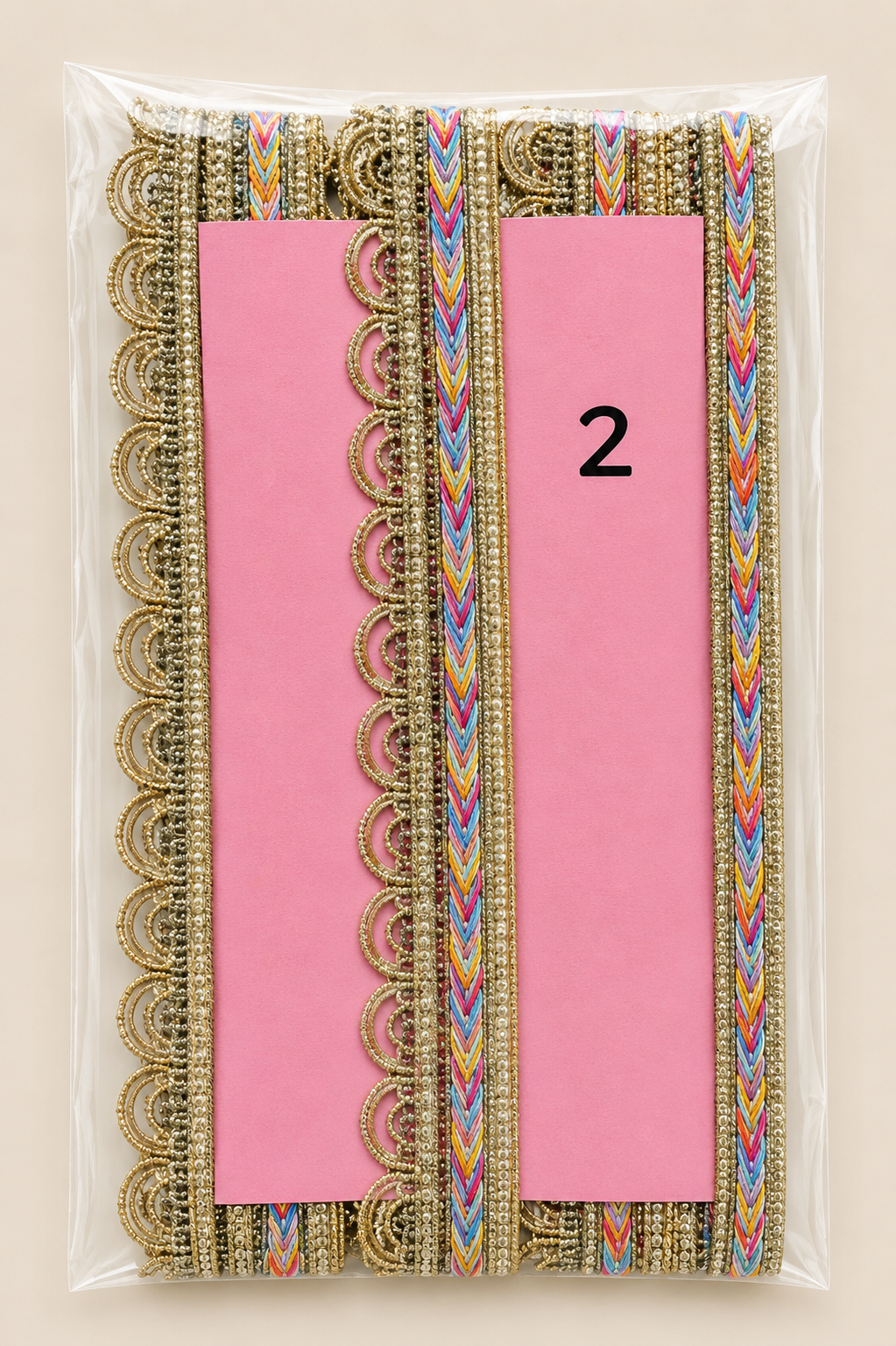 Premium Metallic Lace Trim – 2CM x 9MTR SL5462 (SL 5462 )