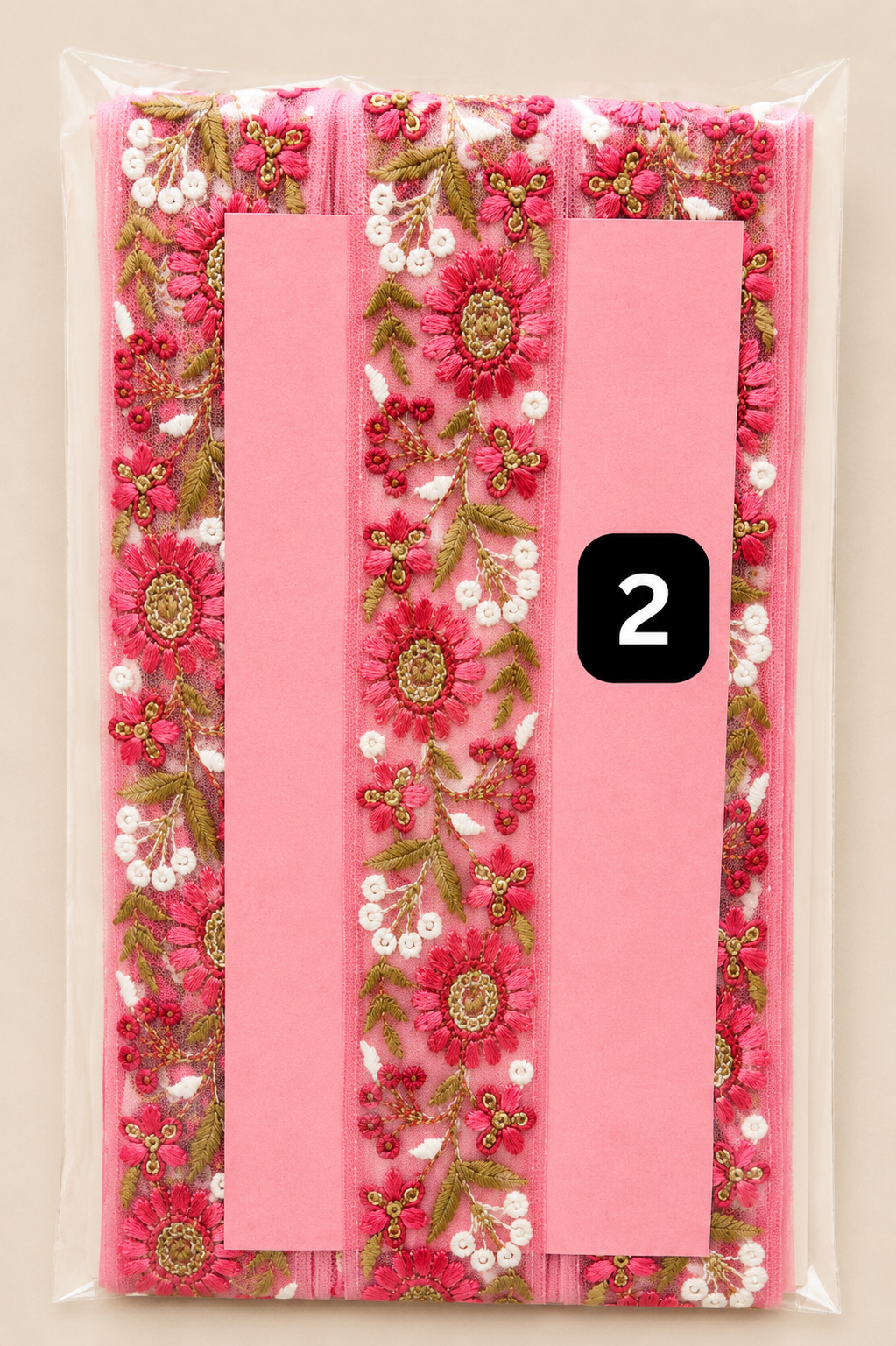 Premium Floral Embroidery Lace Trim – 4CM x 9MTR SG6809 (SG 6809)