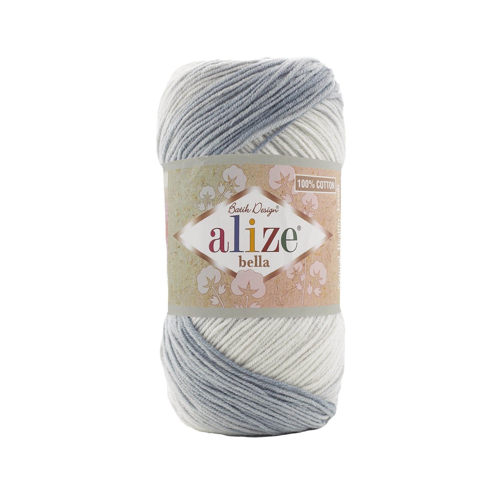 COTTON YARN:100GRx50GR (ALIZE/BELLA BATIK)