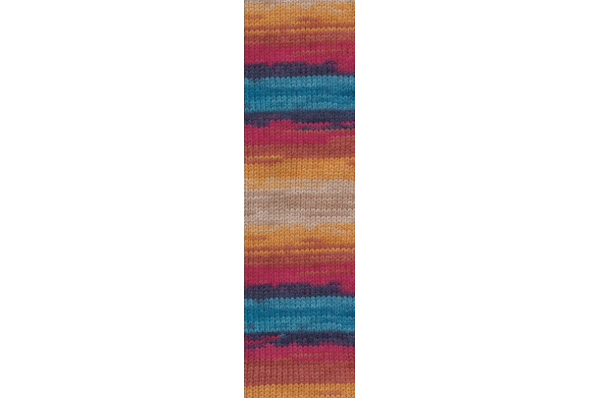 COT/ACY.YARN:5BLx100GR (500grm) (ALIZE/BURCUM BATIK)