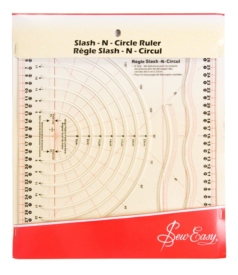 SLASH-N-CIRCLE RULER (NL4195/PC)
