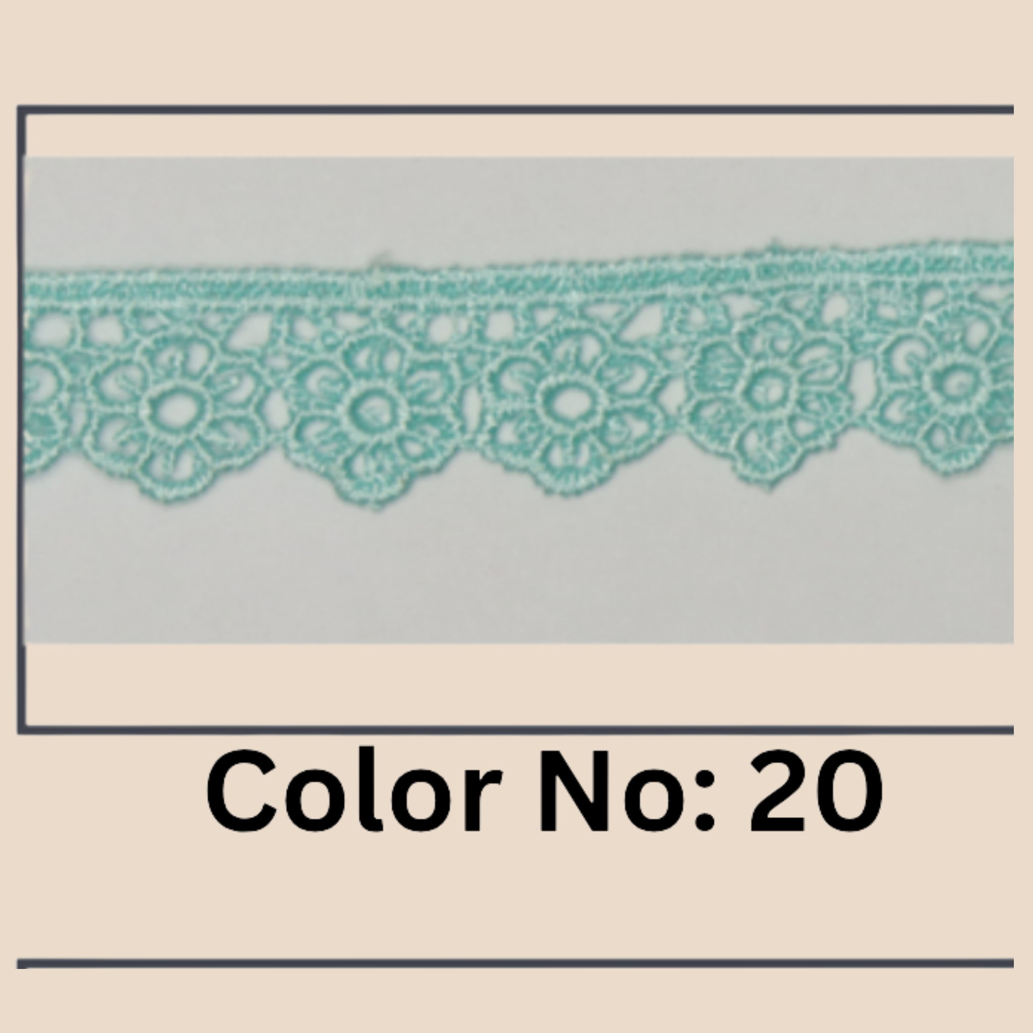 Floral Guipure Lace Trim – 1.5CM x 10M (M-1)