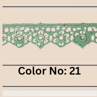 Floral Guipure Lace Trim – 1.5CM x 10M (M-1)