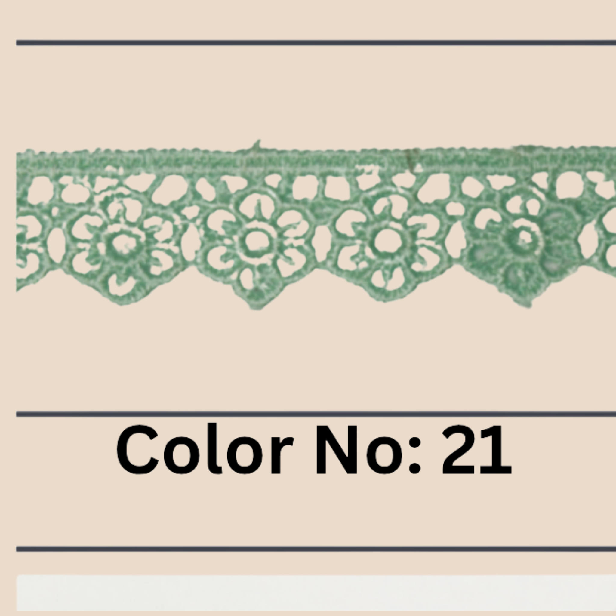 Floral Guipure Lace Trim – 1.5CM x 10M (M-1)