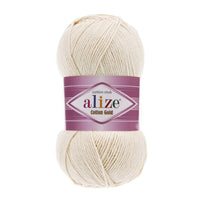Alize Cotton Gold Cotton-Acrylic Yarn – 5 x 100g (500grm) (ALIZE/COTTON GOLD)