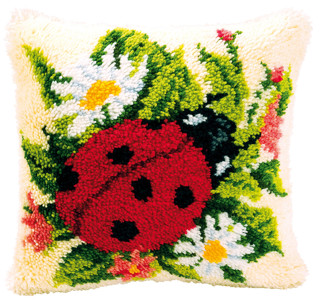 VERVACO LATCH HOOK CUSHION – LADYBUG (PN-0014137)