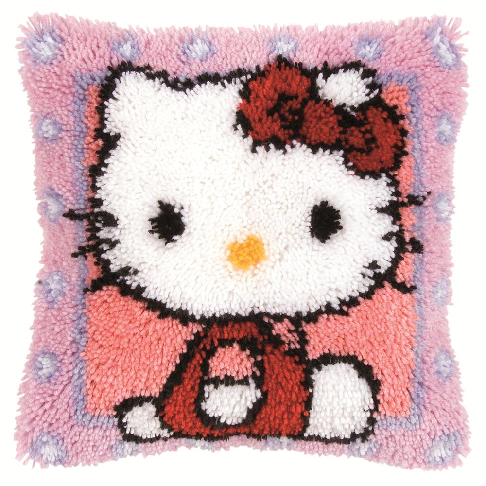 VERVACO LATCH HOOK CUSHION – HELLO KITTY (PN-0148212)