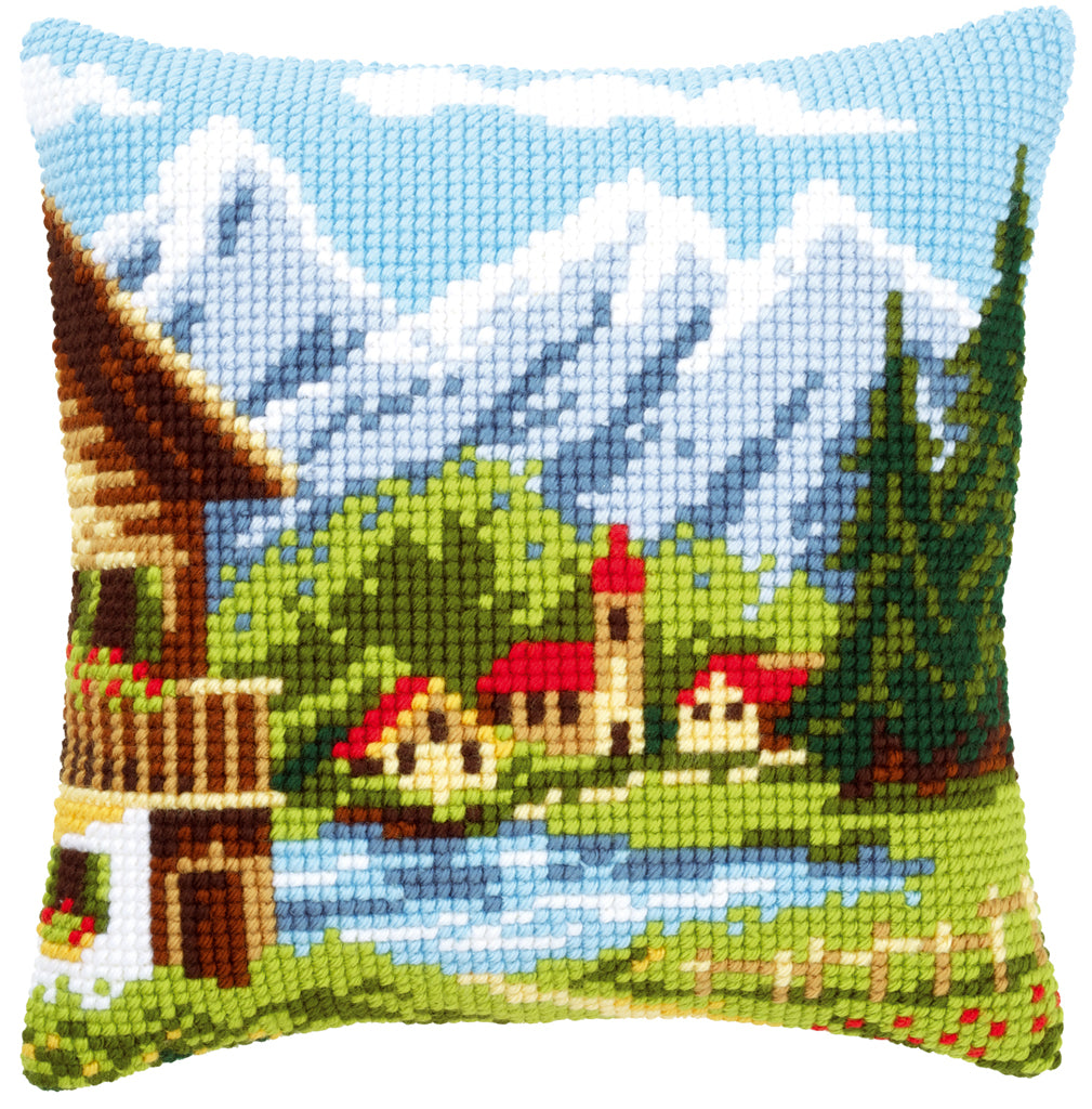 VERVACO CROSS STITCH KIT ALPINE VILLAGE (PN-0009079)