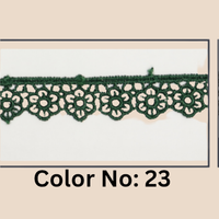 Floral Guipure Lace Trim – 1.5CM x 10M (M-1)