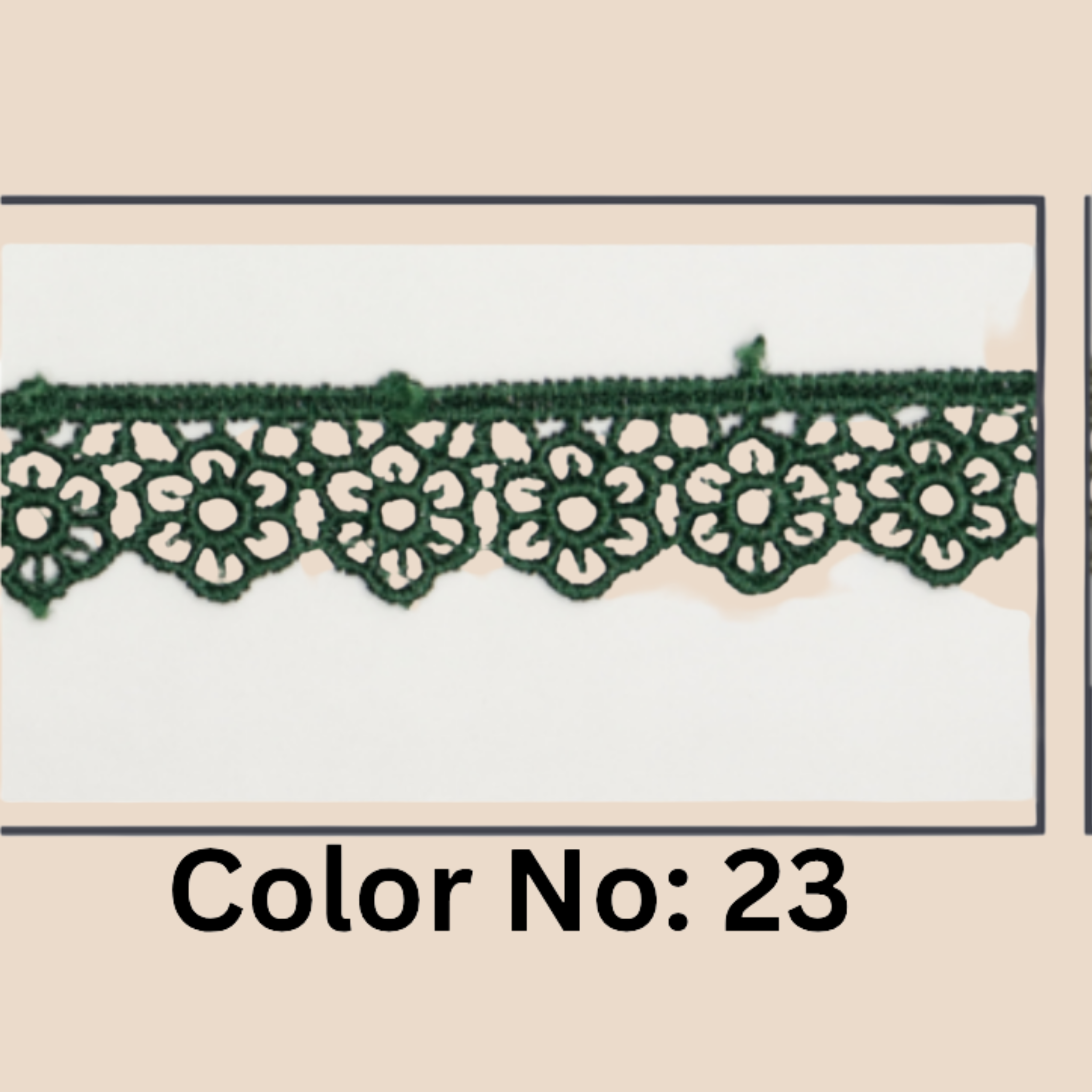 Floral Guipure Lace Trim – 1.5CM x 10M (M-1)