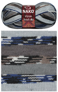 Nako Vizon Anatolia Acrylic Yarn – 100 g – Pack of 5 (NAKO/VIZON ANATOLIA)