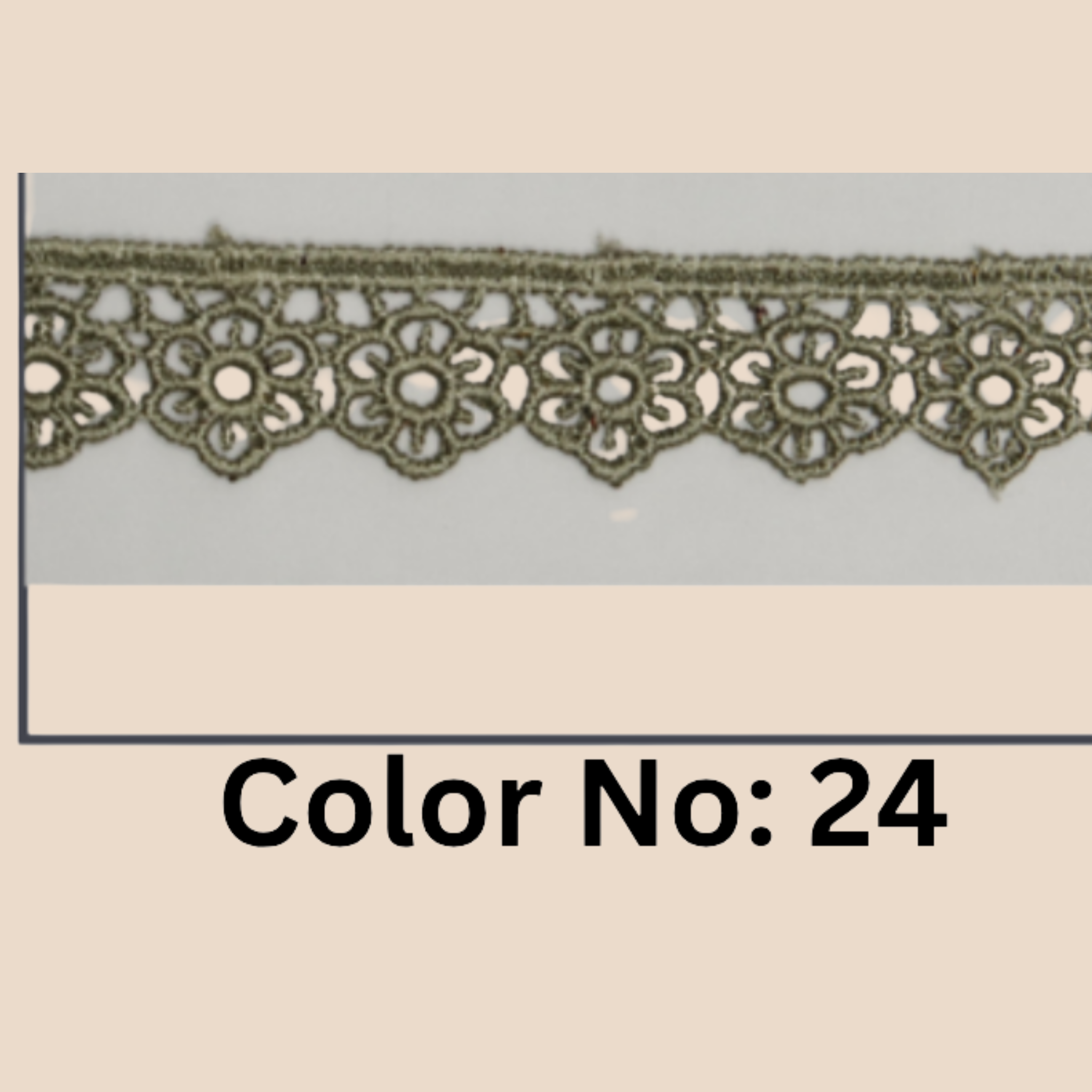 Floral Guipure Lace Trim – 1.5CM x 10M (M-1)