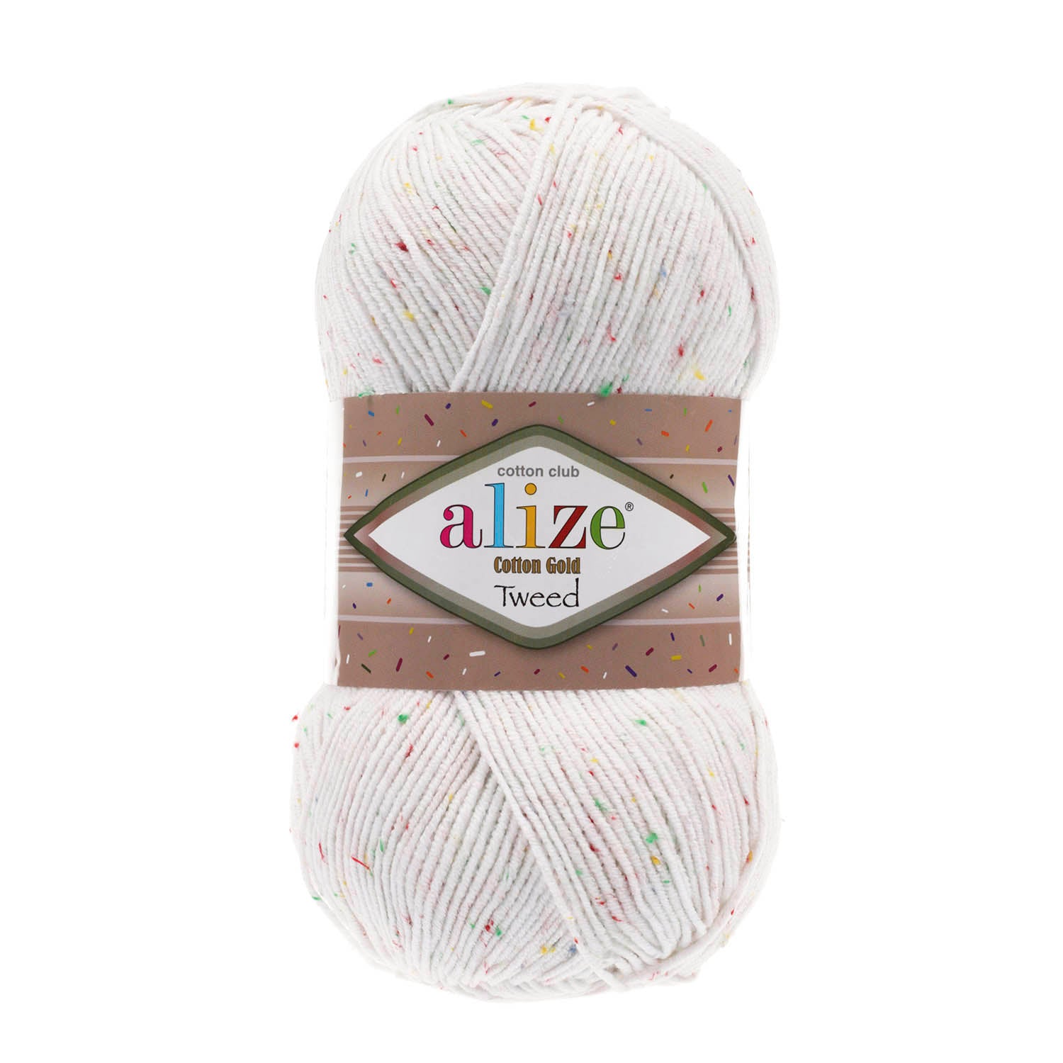 ACY.YARN:5BLx100GR (500grm) (ALIZE/COT GOLD TWEED)