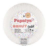 Papatya Donut Solid Acrylic Yarn – 190 g – Pack of 3 (PAPATYA/DONUT-SOLID)