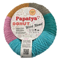 Papatya Donut Wool Blend Yarn – 190 g – Pack of 4 (PAPATYA/DONUT-WOOL B)
