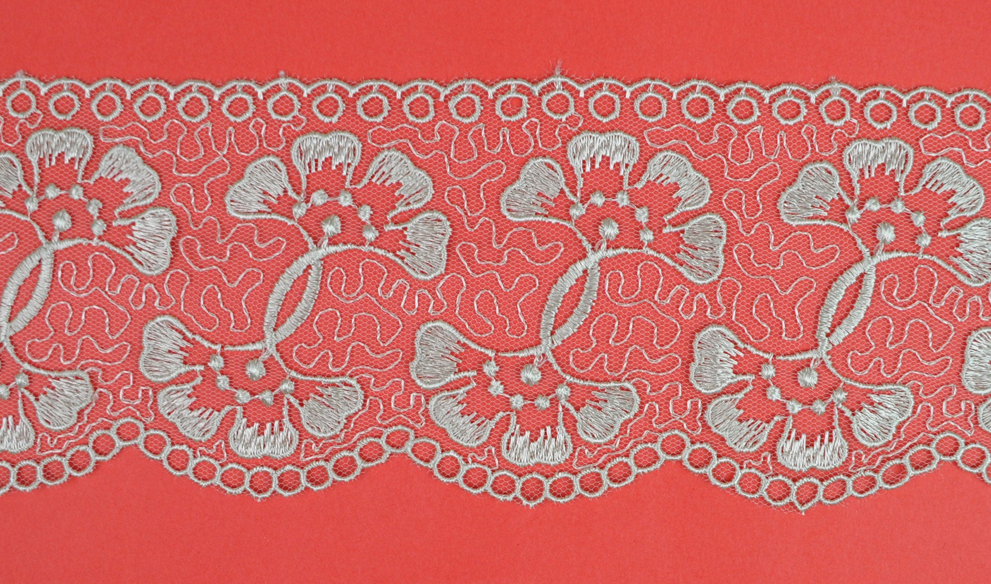 GLOSSY TULLE LACE:8CMx12MTR (88E1039)