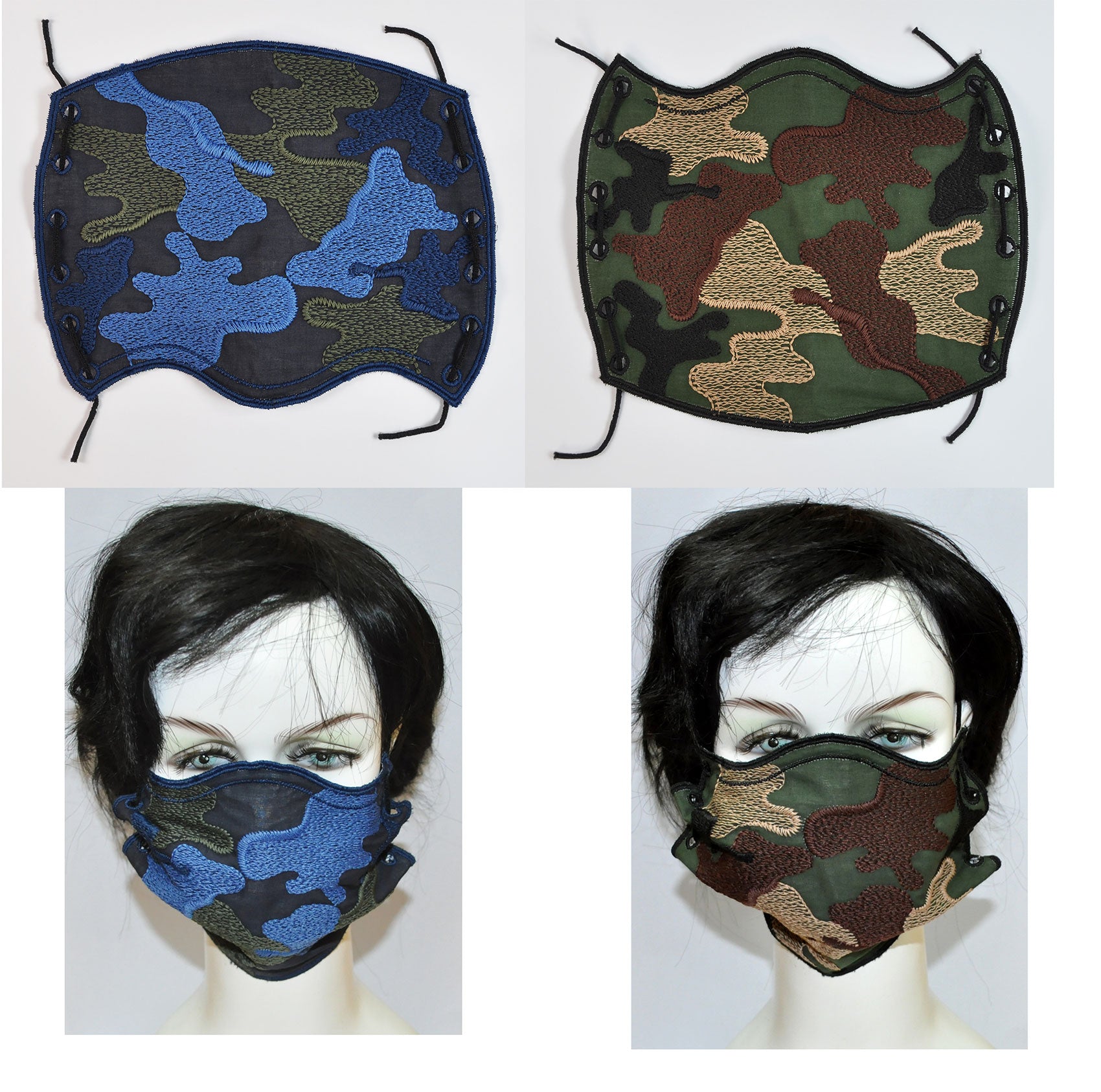 COT.FACE MASK:16CM:2PC (6714/F-MASK)