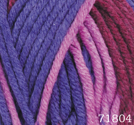ACR.WOOL YARN:100GRx5BL (500GR) (HIM/E.DAY BIG COLORS)