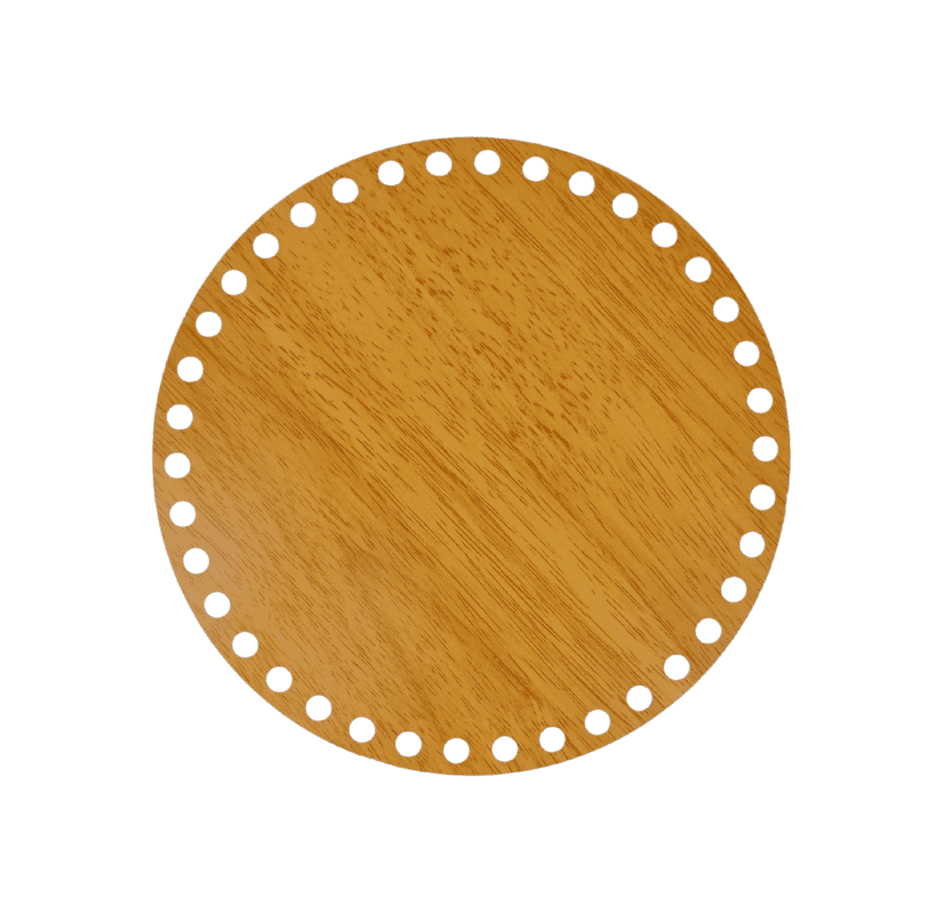 ROUND CARVING DK.WOOD (SH/ROUND-DW-20X20)