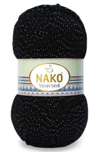 Nako Vizon Simli Glitter Yarn – 100 g – Pack of 5 (NAKO/VIZON SIMLI)