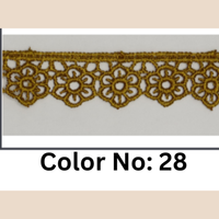 Floral Guipure Lace Trim – 1.5CM x 10M (M-1)