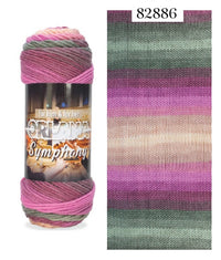 SUPREME ACRYLIC YARN:100GRx5BL (ORLANA SYMPHONEY)