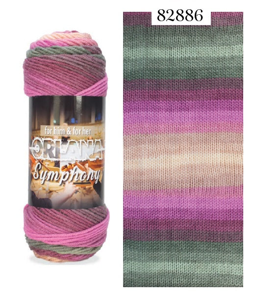 SUPREME ACRYLIC YARN:100GRx5BL (ORLANA SYMPHONEY)