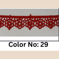 Floral Guipure Lace Trim – 1.5CM x 10M (M-1)