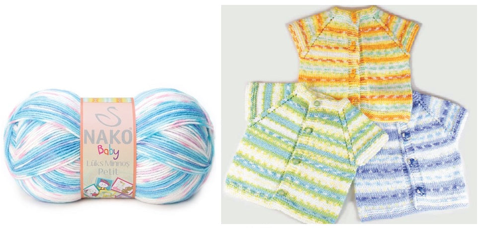 ACR.WOOL YARN:5BL (500GRM) (NAKO/LUKS MIN.PETIT)